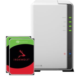 Synology NAS DS223j 2-bay Seagate Ironwolf 12 TB