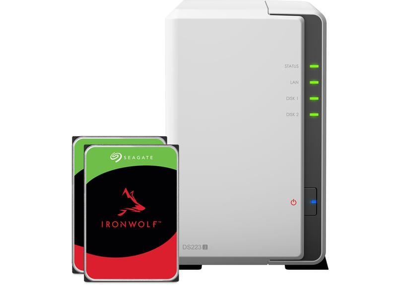 Synology NAS DS223j 2-bay Seagate Ironwolf 12 TB