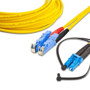Lightwin LWL-Patchkabel Singlemode, LSH - LC, OS2, Duplex, 1 m