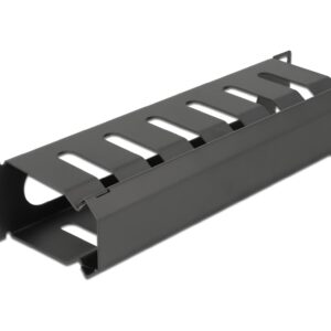 Delock 10 Kabelmanagement Rangierpanel Mit Öffnung, 1 HE, schwarz