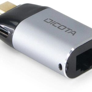 Dicota USB-C Ethernet Mini Adapter mit PD 100W
