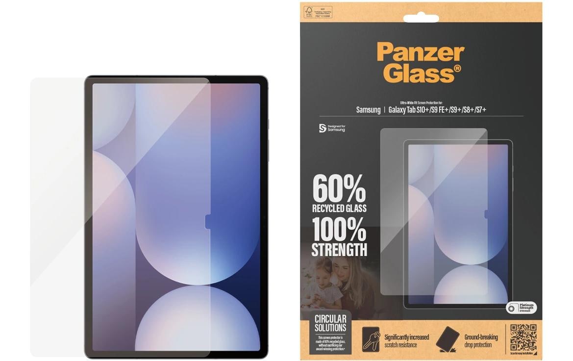 PANZERGLASS Clear Glass - UWF Galaxy Tab S7+/S8+/9+/S9+ FE/S10+