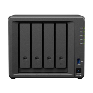Synology DS425+, 4-bay NAS ohne Harddisk, 2 GB DDR4 SODIMM