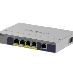 Netgear GS105P: 5 Port PoE Switch 5-Port Gigabit PoE+ Ethernet Switch
