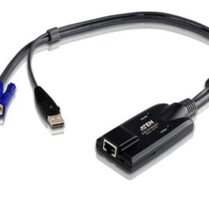 Aten KA7170: VGA-auf-KVM-Adapterkabel (Kat. 5e/6) mit USB-Steckern, bis 50m