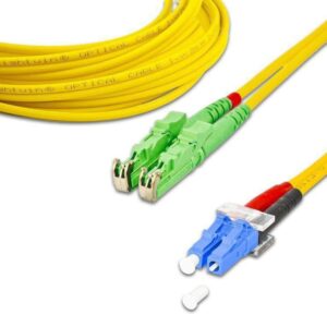 Lightwin, LWL-Patchkabel Singlemode E2000/A Singlemode 9/125µm, E2000/APC-LC, 15.0m,OS2