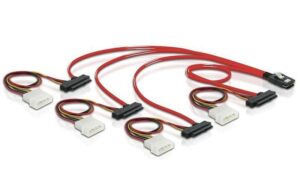 SAS Kabel: SFF-8087 zu 4xSFF-8482 0.5m intern, Mulitilane, Kontroller zu 4xSAS HDD