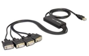 Delock Schnittstellenkabel USB auf Seriell FTDI Chipsatz, 4 x RS-232 seriell,